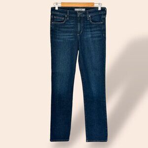 Joe’s Jeans Straight‎ Ankle Women’s Size 28 In Dark Blue Wash Mid-Rise Preppy